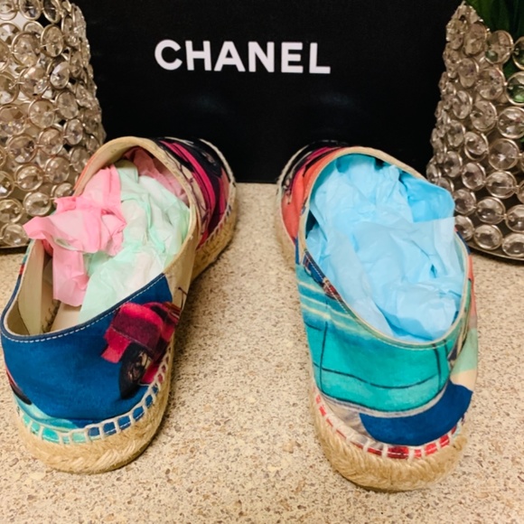 💯 Chanel Espadrilles Paris Canvas - Picture 2 of 7